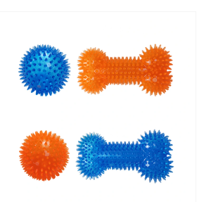 TPR Spiky Bone Ball with Squeaker